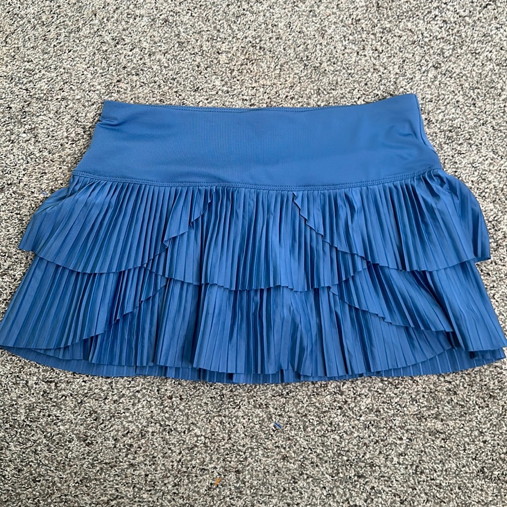 Lucky in love blue pleated skort skirt size medium